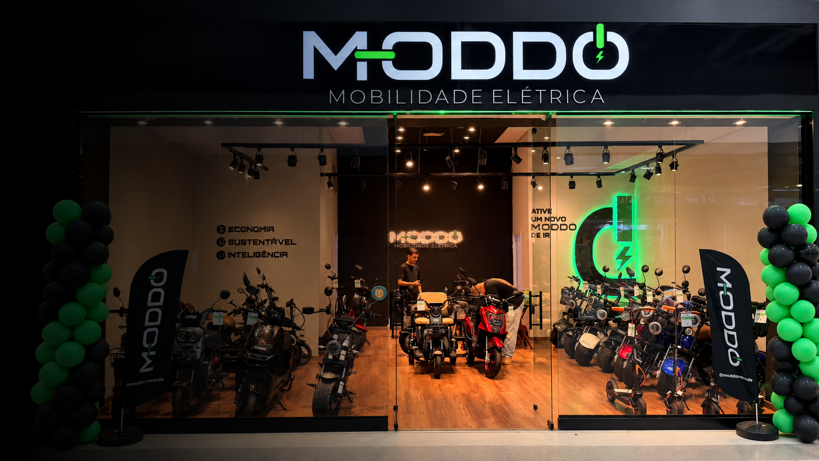Scooter elétrica MODDO H11 na loja de Resende